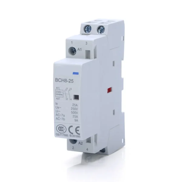 2P 25A (11) BCH8 2P 25A Modular AC Contactor DIN Rail Mount Contactor