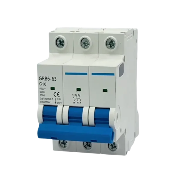 GRB6-63 Miniature Circuit Breaker (MCB) 1A-63A Low Voltage Circuit Protection Device