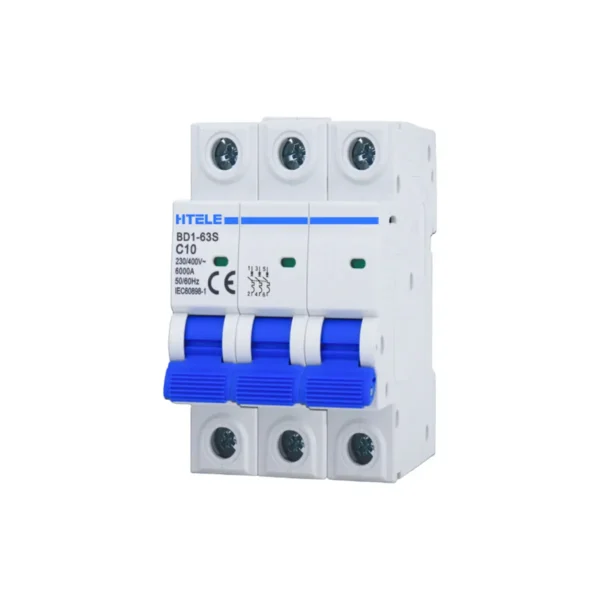 BD1-63S Miniature Circuit Breaker (MCB) Type C 1A–63A Overload and Short Circuit Protection