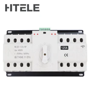 NLQ3-125 4P 2 230V 400V NLQ3-125/4P Three Phase Automatic Transfer Switch Dual Power 125A/100A/80A/63A Capacities CE Certified CB Type