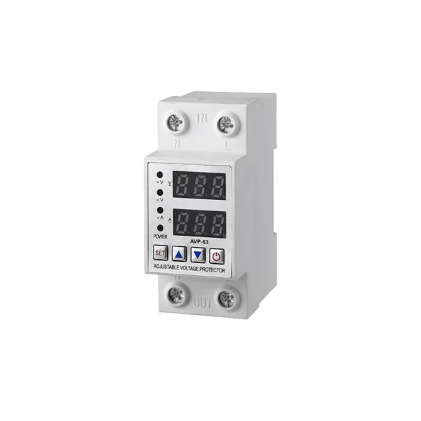 63A Automatic Recovery Over and Under Voltage Protector 230V Voltage Protection Device