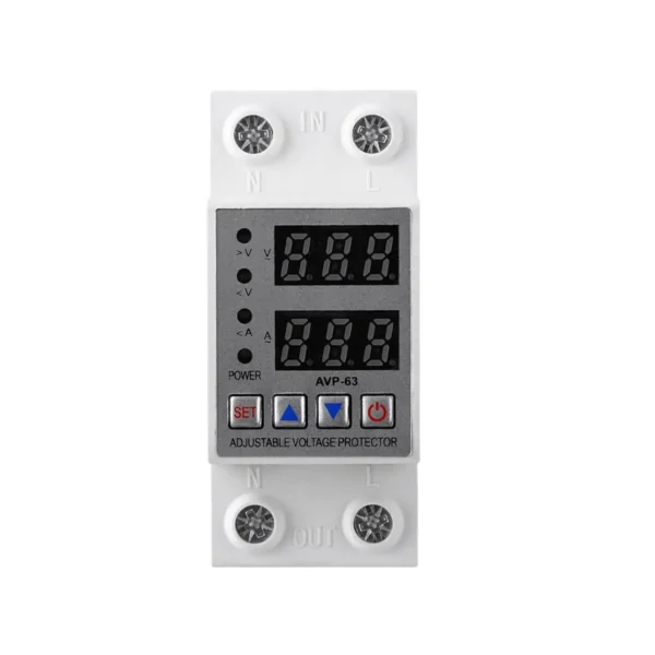63A Automatic Recovery Over and Under Voltage Protector 230V Voltage Protection Device