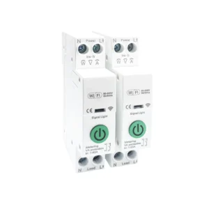 绿 4 1P+N 63A WiFi Smart Circuit Breaker with Overvoltage, Undervoltage and Overload Protection Remote ON/OFF Control