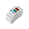 自复式过欠压保护器2显 1 63A 230V Automatic Recovery Over Voltage and Under Voltage Protector Low Voltage Protection Device