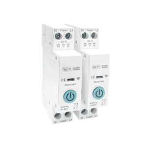 蓝 1 1P+N 63A WiFi Smart Circuit Breaker with Voltage, Current and Energy Monitoring Remote ON/OFF Control